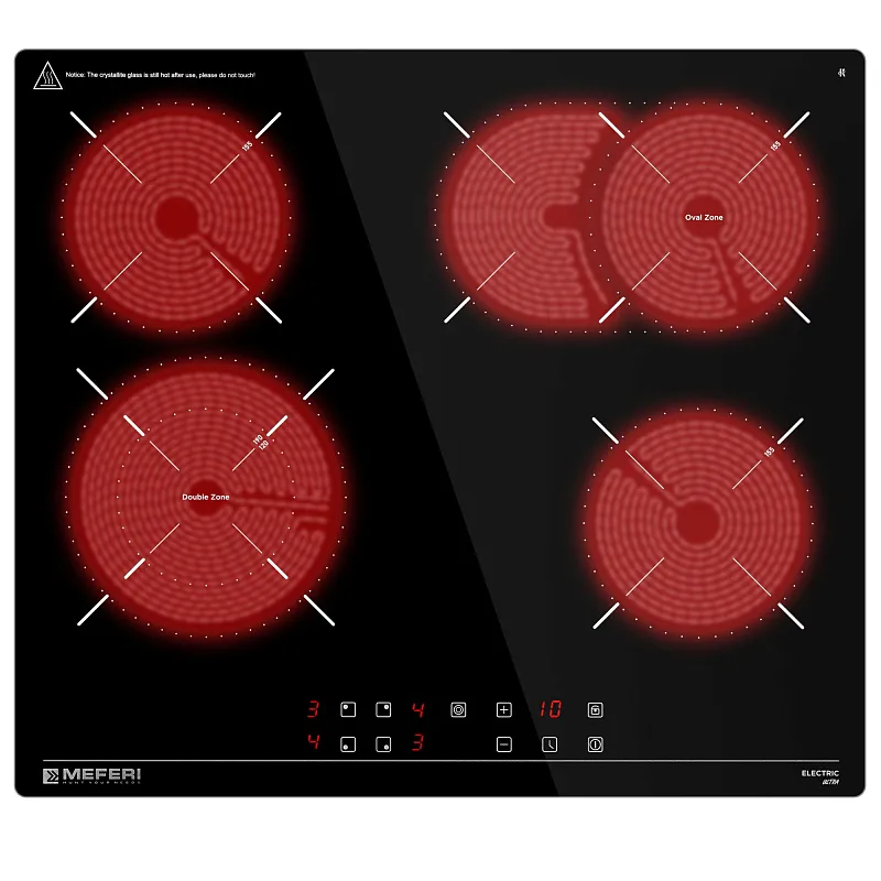 Комплект встраиваемой техники 60см черный MEFERI MS60BK22