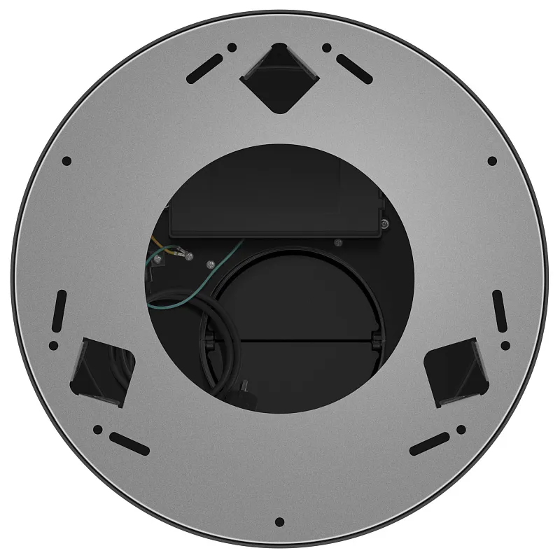 Вытяжка кухонная цилиндрическая островная MEFERI TUBE35BK ISLA ULTRA, 35 см, черная, производительность 1200 м3/ч, 3 скорости, низкий уровень шума, режимы отвод и рециркуляция, гарантия 3 года