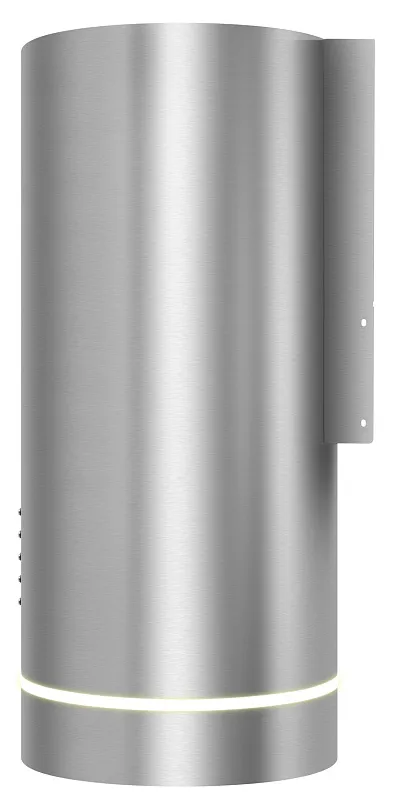 Вытяжка кухонная цилиндрическая настенная MEFERI TUBE35IX COMFORT, 35 см, серая, производительность 1200 м3/ч, 3 скорости, низкий уровень шума, режимы отвод и рециркуляция, гарантия 3 года