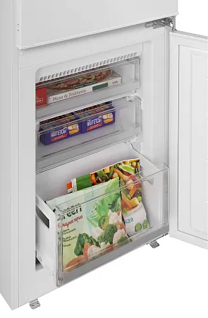 Холодильник встраиваемый MEFERI MBR193 LOW FROST LIGHT, двухкамерный, двухдверный, перенавешиваемые двери, с зоной свежести Холодильник встраиваемый MEFERI MBR193 LOW FROST LIGHT, двухкамерный, двухдверный, перенавешиваемые двери, с зоной свежести