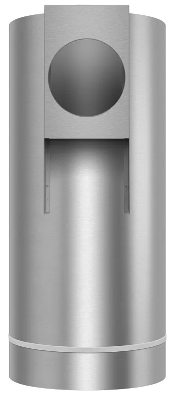 Вытяжка кухонная цилиндрическая настенная MEFERI TUBE35IX COMFORT, 35 см, серая, производительность 1200 м3/ч, 3 скорости, низкий уровень шума, режимы отвод и рециркуляция, гарантия 3 года