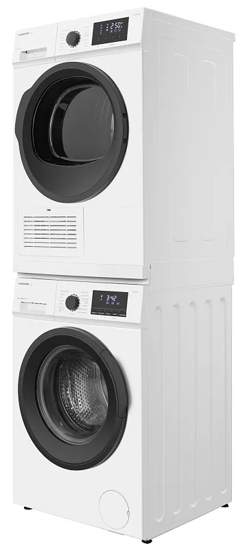 Колонна из стиральной и сушильной машин белая MEFERI MS10WH80 ULTRA