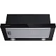 Вытяжка телескопическая кухонная MEFERI SLIDEBOX60BK GLASS ULTRA, 60 см, черная, стекло, производительность 850 м3/ч, 2 скорости, низкий уровень шума, режимы отвод и рециркуляция, гарантия 3 года