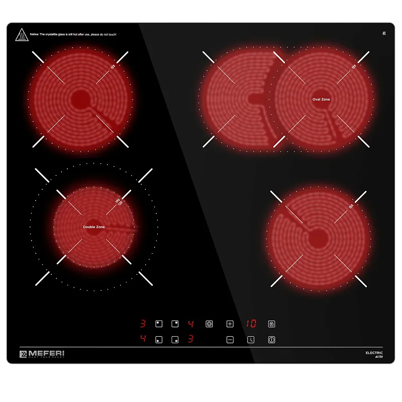Комплект встраиваемой техники 60см черный MEFERI MS60BK72