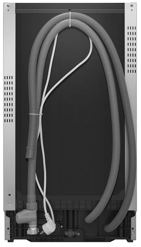 Посудомоечная машина узкая встраиваемая MEFERI MDW4573 COMFORT, 45 см, 10 комплектов посуды, с автооткрыванием, с аквастопом, луч на полу, внутренняя подсветка,отсрочка, таймер