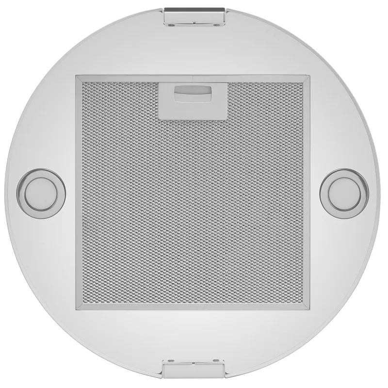 Вытяжка кухонная цилиндрическая островная MEFERI TUBE40WH ISLA COMFORT PLUS, 40 см, белая, производительность 1200 м3/ч, 5 скоростей, режимы отвод и рециркуляция, сенсорное управление, гарантия 3 года