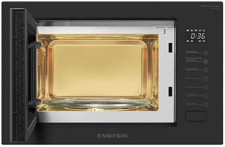 Микроволновая печь встраиваемая MEFERI MMO6025BK MATT ULTRA Микроволновая печь встраиваемая MEFERI MMO6025BK MATT ULTRA