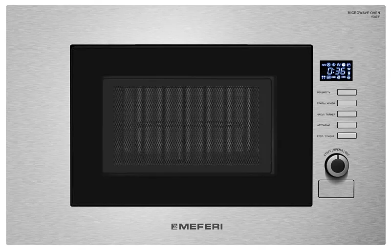 Микроволновая печь встраиваемая  MEFERI MMO6020IX SLIM POWER - изображение mikrovolnovaya_pech_vstraivaemaya_mmo6020ix_slim_power  