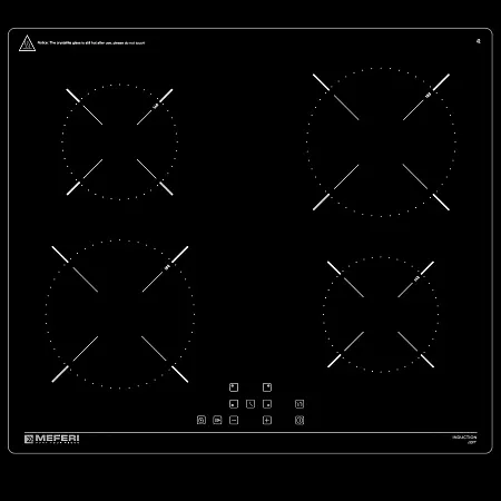 Комплект встраиваемой техники 60см нержавеющая сталь MEFERI MS60IX03 Комплект встраиваемой техники 60см нержавеющая сталь MEFERI MS60IX03