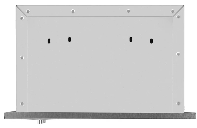 Вытяжка кухонная MEFERI INBOX45IX LIGHT, 45 см, встраиваемая, серая, производительность 650 м3/ч, 3 скорости, низкий уровень шума, режимы отвод и рециркуляция, гарантия 3 года