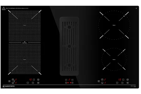 Варочная панель индукционная с вытяжкой MEFERI XSMART35IX ULTRA