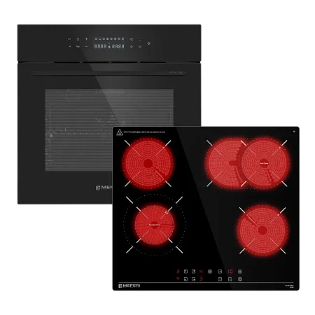 Комплект встраиваемой техники 60см черный MEFERI MS60BK12 Комплект встраиваемой техники 60см черный MEFERI MS60BK12