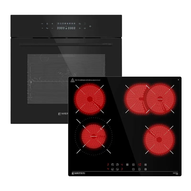 Комплект встраиваемой техники 60см черный MEFERI MS60BK12 - изображение komplekt_vstraivaemoy_tekhniki_meferi_60sm_chernyy_ms60bk12  