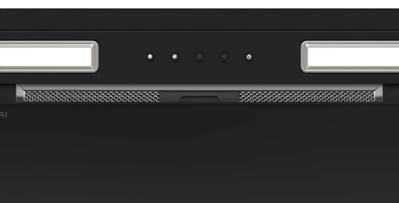 Вытяжка кухонная MEFERI INBOX60BK COMFORT PLUS, 60 см, встраиваемая, черная, производительность 1200 м3/ч, 3 скорости, низкий уровень шума, режимы отвод и рециркуляция, гарантия 3 года