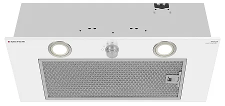 Вытяжка кухонная MEFERI INBOX60WH PUSH COMFORT, 60 см, встраиваемая, белая, производительность 950 м3/ч, 3 скорости, с утапливаемым переключателем, низкий уровень шума, режимы отвод и рециркуляция, гарантия 3 года Вытяжка кухонная MEFERI INBOX60WH PUSH COMFORT, 60 см, встраиваемая, белая, производительность 950 м3/ч, 3 скорости, с утапливаемым переключателем, низкий уровень шума, режимы отвод и рециркуляция, гарантия 3 года