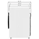 Стиральная машина с инвертором и паром MEFERI MFW101216WH COMFORT отдельностоящая белая, загрузка 10 кг, с возможностью установки в колонну, с сенсорным управлением Стиральная машина с инвертором и паром MEFERI MFW101216WH COMFORT отдельностоящая белая, загрузка 10 кг, с возможностью установки в колонну, с сенсорным управлением