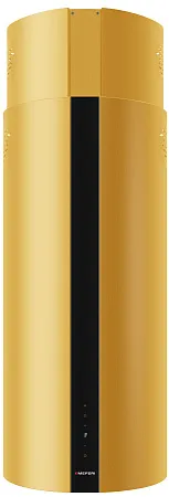 Вытяжка кухонная цилиндрическая островная MEFERI TUBE40GOLD ISLA COMFORT PLUS, 40 см, золотая, производительность 1200 м3/ч, 5 скоростей, режимы отвод и рециркуляция, сенсорное управление, гарантия 3 года Вытяжка кухонная цилиндрическая островная MEFERI TUBE40GOLD ISLA COMFORT PLUS, 40 см, золотая, производительность 1200 м3/ч, 5 скоростей, режимы отвод и рециркуляция, сенсорное управление, гарантия 3 года