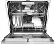 Посудомоечная машина встраиваемая с инвертором MEFERI MDW6093 LUXE 60 см, 16 комплектов посуды, 6 программ, автооткрывание, аквастоп, луч на полу, внутренняя подсветка, половинная загрузка, отсрочка