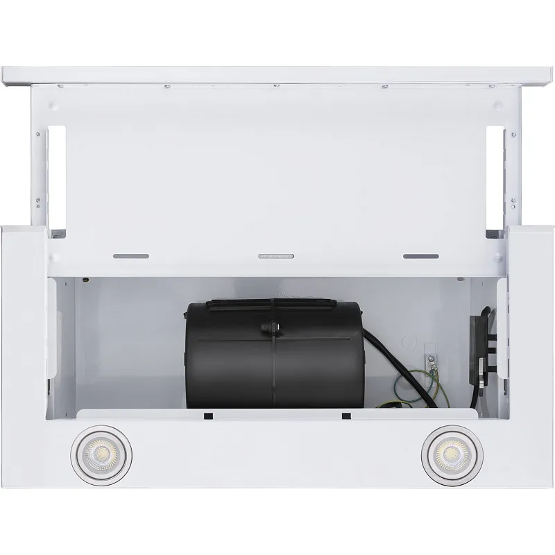 Вытяжка телескопическая кухонная MEFERI SLIDEBOX60WH POWER, 60 см, белая, производительность 850 м3/ч, 2 скорости, низкий уровень шума, режимы отвод и рециркуляция, гарантия 3 года