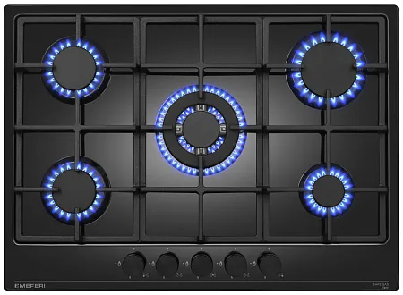 Варочная панель газовая MEFERI MGH705BK POWER