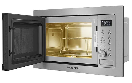 Микроволновая печь встраиваемая MEFERI MMO6025IX POWER Микроволновая печь встраиваемая MEFERI MMO6025IX POWER