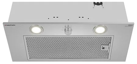 Вытяжка кухонная MEFERI INBOX60IX PUSH COMFORT, 60 см, встраиваемая, серая, производительность 950 м3/ч, 3 скорости, с утапливаемым переключателем, низкий уровень шума, режимы отвод и рециркуляция, гарантия 3 года Вытяжка кухонная MEFERI INBOX60IX PUSH COMFORT, 60 см, встраиваемая, серая, производительность 950 м3/ч, 3 скорости, с утапливаемым переключателем, низкий уровень шума, режимы отвод и рециркуляция, гарантия 3 года