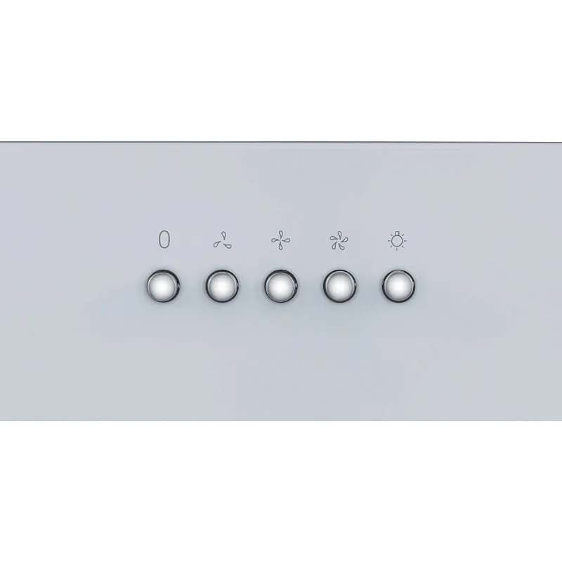 Вытяжка кухонная MEFERI INBOX60WH ULTRA, 60 см, встраиваемая, белая, производительность 1100 м3/ч, 3 скорости, низкий уровень шума, режимы отвод и рециркуляция, гарантия 3 года