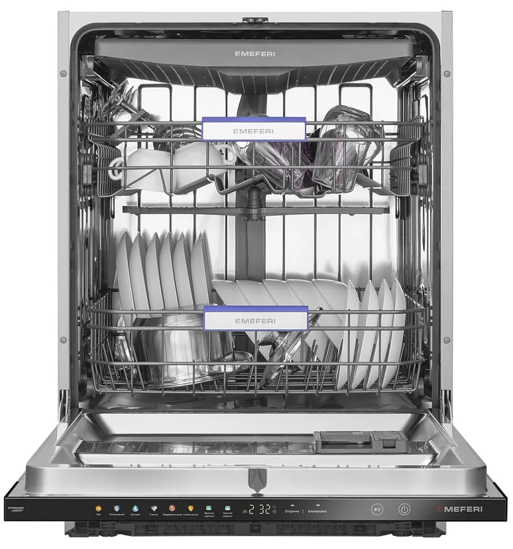 Посудомоечная машина встраиваемая с инвертором MEFERI MDW6083 COMFORT - изображение posudomoechnaya_mashina_vstraivaemaya_s_invertorom_mdw6083_comfort  