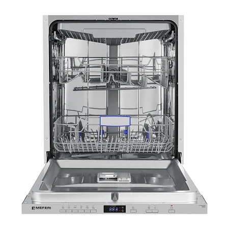 Посудомоечная машина встраиваемая MEFERI MDW6063 POWER, 60 см, напольная, 14 комплектов посуды, 6 программ, 3 корзины, половинная загрузка, отсрочка, таймер, защита от протечек Посудомоечная машина встраиваемая MEFERI MDW6063 POWER, 60 см, напольная, 14 комплектов посуды, 6 программ, 3 корзины, половинная загрузка, отсрочка, таймер, защита от протечек