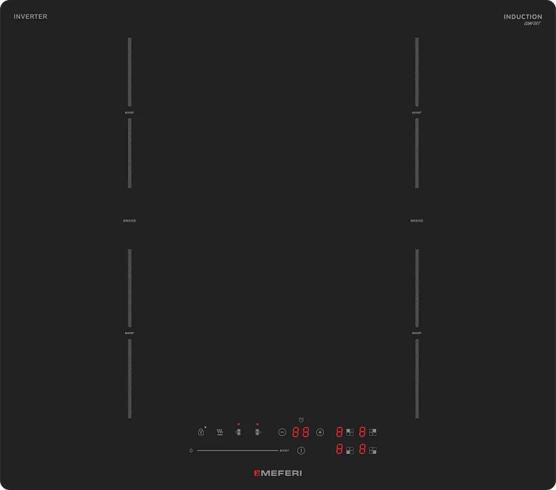 Варочная панель индукционная с инвертором MEFERI MIH604BK COMFORT - изображение varochnaya_panel_induktsionnaya_s_invertorom_mih604bk_comfort  