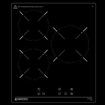 Комплект встраиваемой техники 45 см черный MEFERI MS45BK02 Комплект встраиваемой техники 45 см черный MEFERI MS45BK02