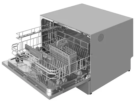 Посудомоечная машина настольная отдельностоящая MEFERI MDW4581IX FS COMPACT POWER Посудомоечная машина настольная отдельностоящая MEFERI MDW4581IX FS COMPACT POWER