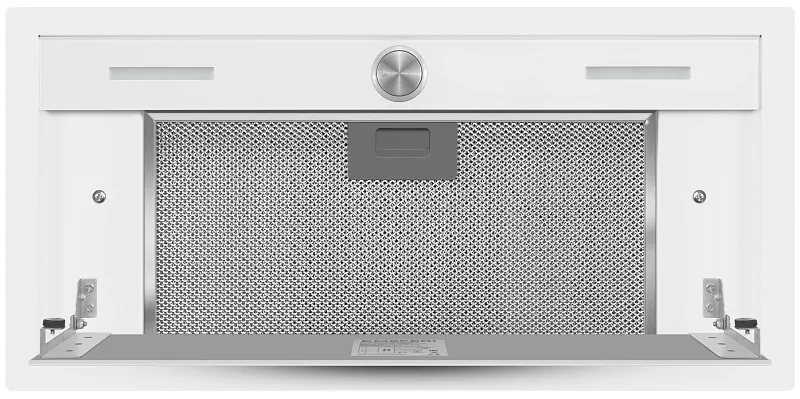 Вытяжка кухонная MEFERI INBOX60WH PUSH COMFORT PLUS, 60 см, встраиваемая, белая, производительность 1200м3/ч, 3 скорости, с утапливаемым переключателем, низкий уровень шума, режимы отвод и циркуляция, гарантия 3 года