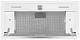 Вытяжка кухонная MEFERI INBOX60WH PUSH COMFORT PLUS, 60 см, встраиваемая, белая, производительность 1200м3/ч, 3 скорости, с утапливаемым переключателем, низкий уровень шума, режимы отвод и циркуляция, гарантия 3 года