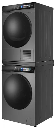 Колонна из стиральной и сушильной машин серая MEFERI MS10GR83 COMFORT Колонна из стиральной и сушильной машин серая MEFERI MS10GR83 COMFORT