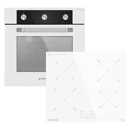 Комплект встраиваемой техники 60см белый MEFERI MS60WH33