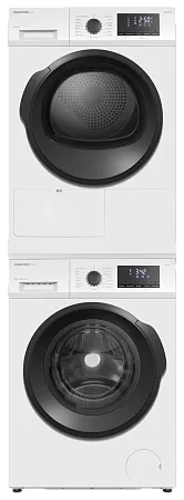 Колонна из стиральной и сушильной машин белая MEFERI MS10WH81 ULTRA