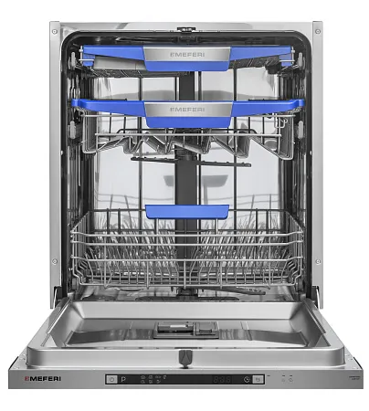 Посудомоечная машина встраиваемая MEFERI MDW6073 COMFORT, 60 см, напольная, 14 комплектов посуды, 7 программ, 3 корзины, автооткрывание, аквастоп, луч на полу, внутренняя подсветка Посудомоечная машина встраиваемая MEFERI MDW6073 COMFORT, 60 см, напольная, 14 комплектов посуды, 7 программ, 3 корзины, автооткрывание, аквастоп, луч на полу, внутренняя подсветка