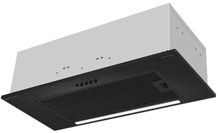 Вытяжка кухонная MEFERI SMARTBOX60BK LIGHT, 60 см, встраиваемая, черная, производительность 650 м3/ч, 3 скорости, низкий уровень шума, режимы отвод и рециркуляция, гарантия 3 года Вытяжка кухонная MEFERI SMARTBOX60BK LIGHT, 60 см, встраиваемая, черная, производительность 650 м3/ч, 3 скорости, низкий уровень шума, режимы отвод и рециркуляция, гарантия 3 года