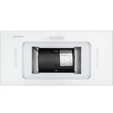 Вытяжка кухонная MEFERI INBOX60WH GLASS ULTRA, 60 см, встраиваемая, белая, стекло, производительность 900 м3/час, низкий уровень шума, режимы отвод и циркуляция, гарантия 3 года Вытяжка кухонная MEFERI INBOX60WH GLASS ULTRA, 60 см, встраиваемая, белая, стекло, производительность 900 м3/час, низкий уровень шума, режимы отвод и циркуляция, гарантия 3 года