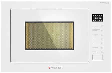 Микроволновая печь встраиваемая MEFERI MMO6028WH COMFORT PLUS Микроволновая печь встраиваемая MEFERI MMO6028WH COMFORT PLUS