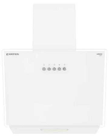 Вытяжка кухонная MEFERI AIRBOX45WH LIGHT, 45 см, наклонная, белая, стекло, производительность 650 м3/ч, 3 скорости, низкий уровень шума, режимы отвод и рециркуляция, гарантия 3 года Вытяжка кухонная MEFERI AIRBOX45WH LIGHT, 45 см, наклонная, белая, стекло, производительность 650 м3/ч, 3 скорости, низкий уровень шума, режимы отвод и рециркуляция, гарантия 3 года