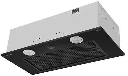 Вытяжка кухонная MEFERI INBOX60BK PUSH COMFORT, 60 см, встраиваемая, черная, производительность 950 м3/ч, 3 скорости, с утапливаемым переключателем, низкий уровень шума, режимы отвод и рециркуляция, гарантия 3 года Вытяжка кухонная MEFERI INBOX60BK PUSH COMFORT, 60 см, встраиваемая, черная, производительность 950 м3/ч, 3 скорости, с утапливаемым переключателем, низкий уровень шума, режимы отвод и рециркуляция, гарантия 3 года