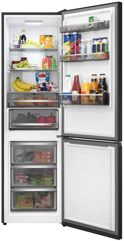 Холодильник отдельностоящий с инвертором MEFERI MFR200BK TOTAL NO FROST COMBI ULTRA