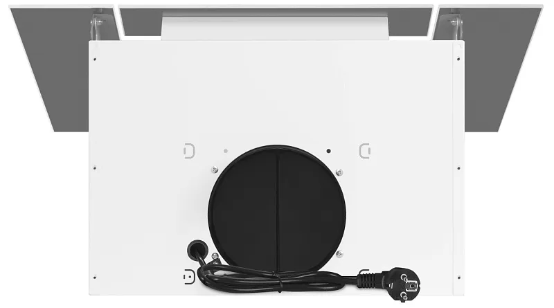 Вытяжка кухонная MEFERI AIRBOX60WH COMFORT, 60 см, наклонная, белая, стекло, производительность 950 м3/ч, 3 скорости, низкий уровень шума, режимы отвод и рециркуляция, гарантия 3 года