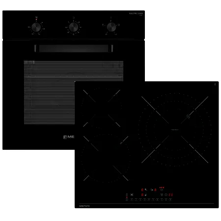 Комплект встраиваемой техники MEFERI 60см черный MS60BK28