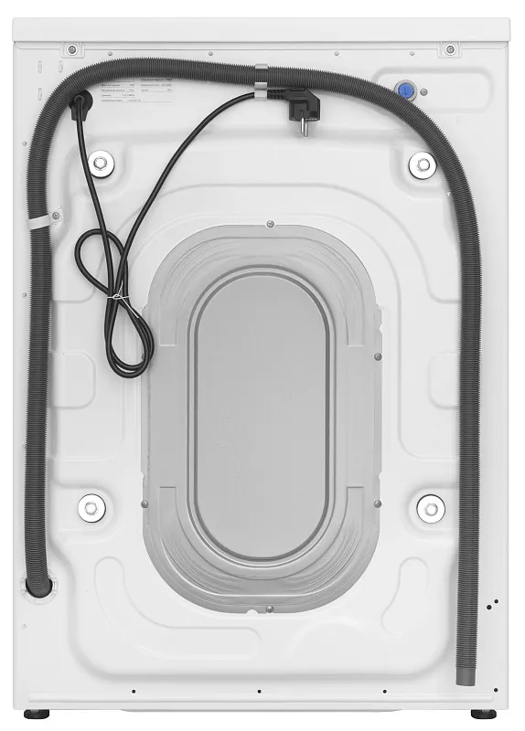 Стиральная машина с паром узкая MEFERI MFW081210WH POWER отдельностоящая белая, глубина 38,5 см, загрузка 8 кг