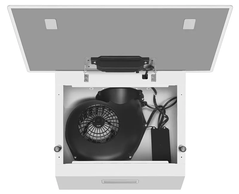 Вытяжка кухонная MEFERI AIRBOX60WH LIGHT, 60 см, наклонная, белая, стекло, производительность 650 м3/ч, 3 скорости, низкий уровень шума, режимы отвод и рециркуляция, гарантия 3 года