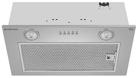 Вытяжка кухонная MEFERI INBOX52IX POWER, 52 см, встраиваемая, серая, производительность 900 м3/ч, 3 скорости, низкий уровень шума, режимы отвод и рециркуляция, гарантия 3 года Вытяжка кухонная MEFERI INBOX52IX POWER, 52 см, встраиваемая, серая, производительность 900 м3/ч, 3 скорости, низкий уровень шума, режимы отвод и рециркуляция, гарантия 3 года