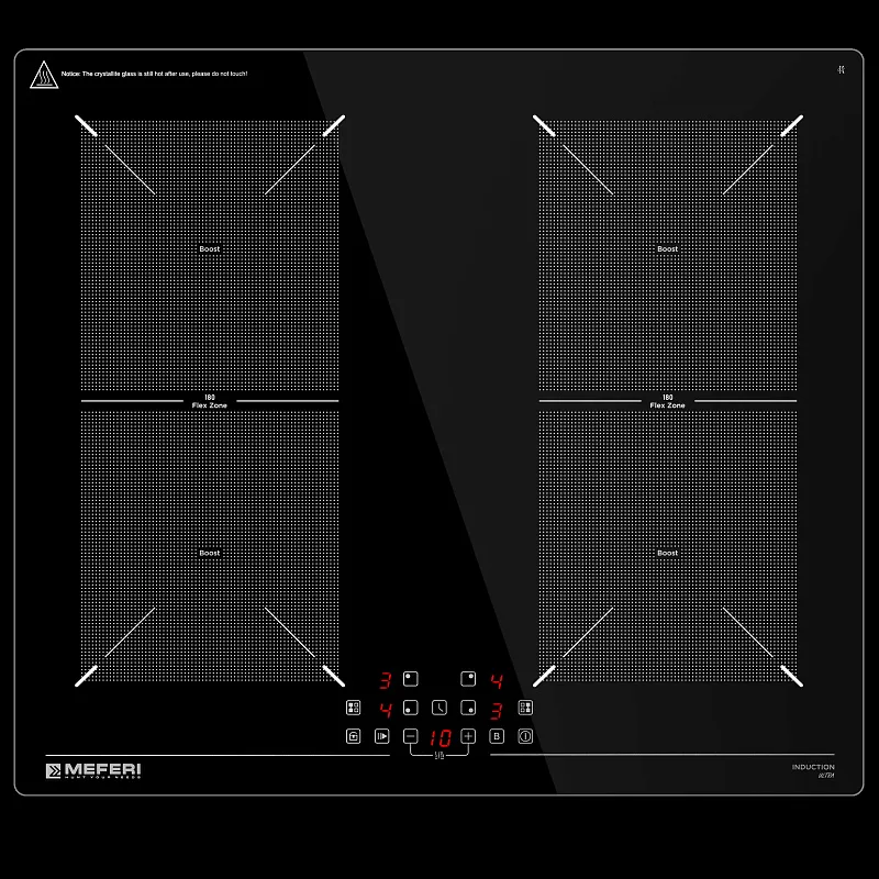 Комплект встраиваемой техники 60см черный MEFERI MS60BK13